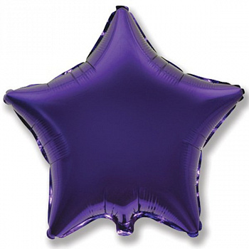 FM Шар фольга Звезда VIOLET 18"/45см