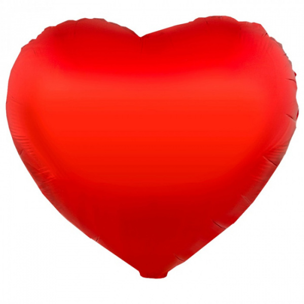К Б/РИС СЕРДЦЕ 18" Металлик Red