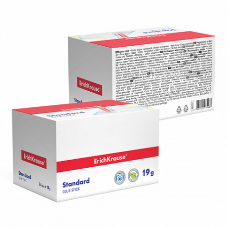 Клей-карандаш ErichKrause® Standard, 13г (в коробке-дисплее по 24 шт.)