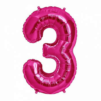 А ЦИФРА 3 Pink