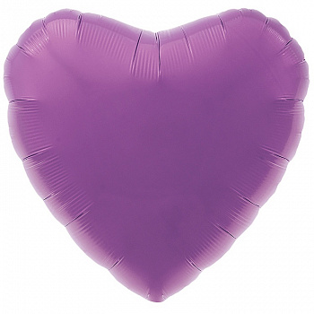 Р Б/РИС СЕРДЦЕ 18" Металлик Purple