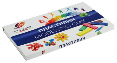 Пластилин Луч  Классика 32 цв.., стек, 640 г., 31С 2065-08