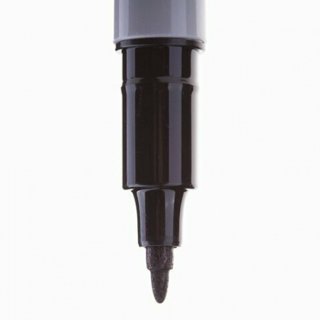 Маркер перманентный Crown "Multi Marker Super Slim" черный, пулевидный, 1мм P-505F