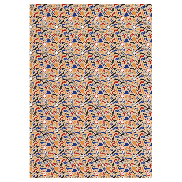 Упаковочная бумага крафт 70*100см, MESHU "Super Man", 70 г/м2, ассорти, 4 дизайна MS_62824