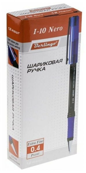 Ручка шариковая "I-10 Nero", 0,4мм, синяя CBp_40020