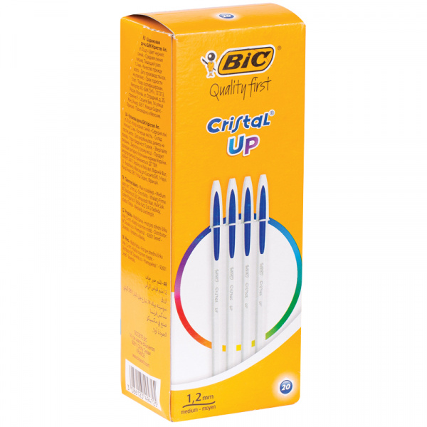 Ручка шариковая Bic "Cristal Up" синяя, 1,2мм 949879