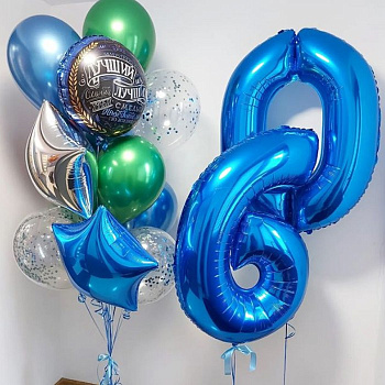 Шары на 60 лет для мужчины