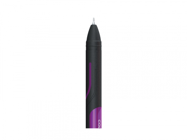 Ручка шариковая Berlingo "Color Zone stick" синяя, 0,7мм, прорезиненный корпус ассорти CBp_70950