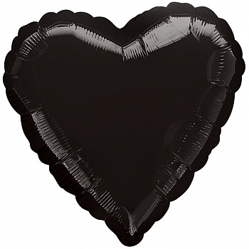 Р Б/РИС СЕРДЦЕ 18" Пастель Black