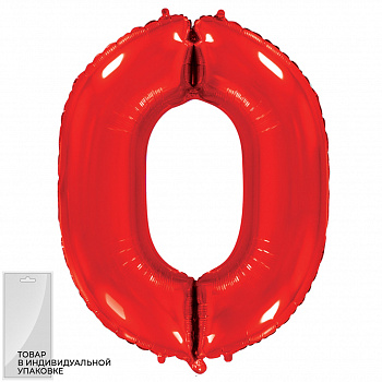 Ф ЦИФРА 0  40" Red
