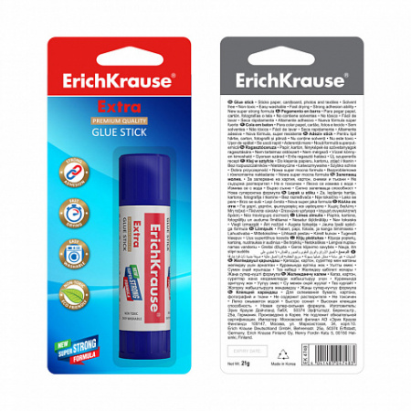 Клей-карандаш ErichKrause Extra, 8г (в коробке-дисплее по 30 шт.)