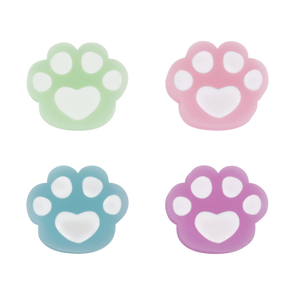Ластик MESHU "Cute Paw", фигурный, 38*33*10мм, ПВХ, дисплей бокс, ассорти
