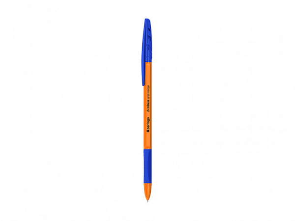 Ручка шариковая Berlingo "Tribase grip orange" синяя, 0,7мм, грип CBp_70960
