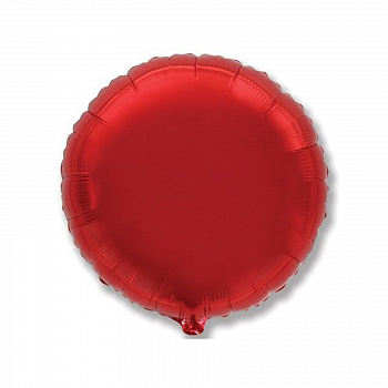 FM Шар фольга Круг RED 18"/45см