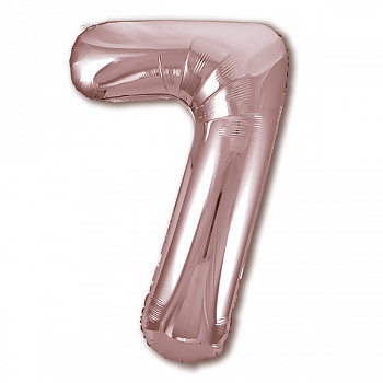 Р ЦИФРА 7  40" Металлик Rose Gold