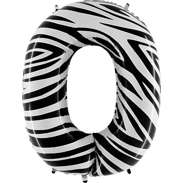 Г ЦИФРА 0  40" Zebra