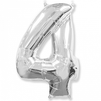 Ф ЦИФРА 4  40" Silver