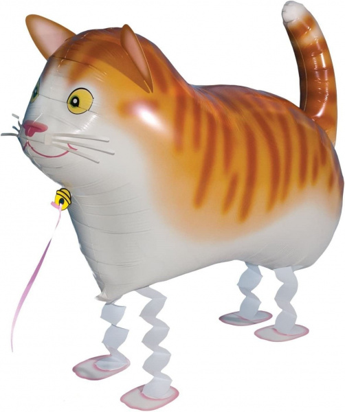 Шар (24''/61 см) Ходячая Фигура, Кот, 1 шт.