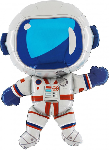 Шар (38''/97 см) Фигура, Космонавт, 1 шт.