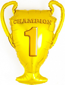 Шар (28''/71 см) Фигура, Кубок Чемпионов, Золото,  шт.