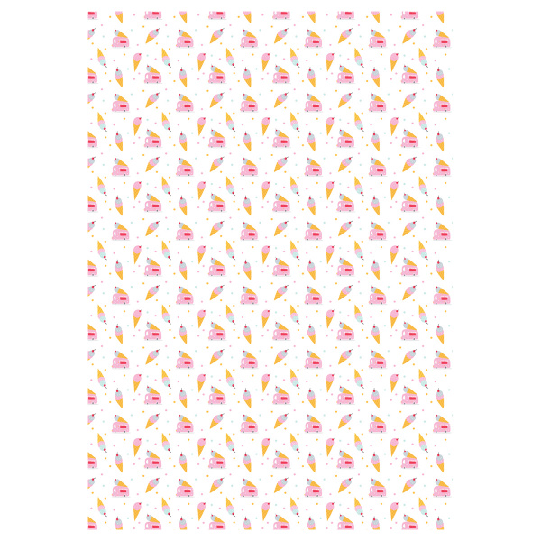 Упаковочная бумага глянц. 70*100см, MESHU "Stylish", 80 г/м2, ассорти, 5 дизайнов MS_62818