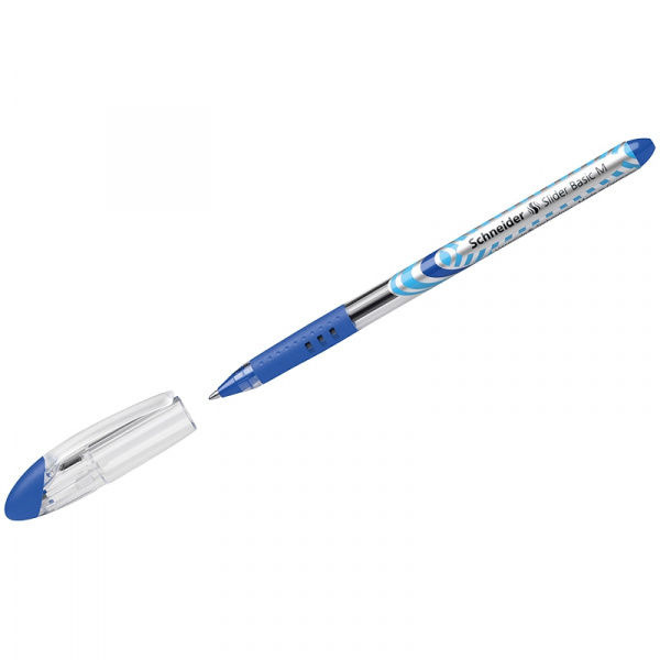 Ручка шариковая Schneider "Slider Basic" синяя, 1,0мм, грип 151103