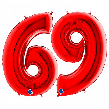 Г ЦИФРА 6  40" Red