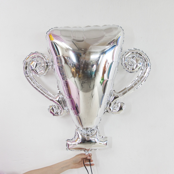 Шар (36''/91 см) Фигура, Кубок Чемпиона, Серебро, 1 шт. в уп.