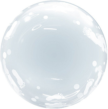 Шар (18''/46 см) Deco Bubble, Новорожденный, Прозрачный, Кристалл, 1 шт. в уп. 
Falali, КИТАЙ