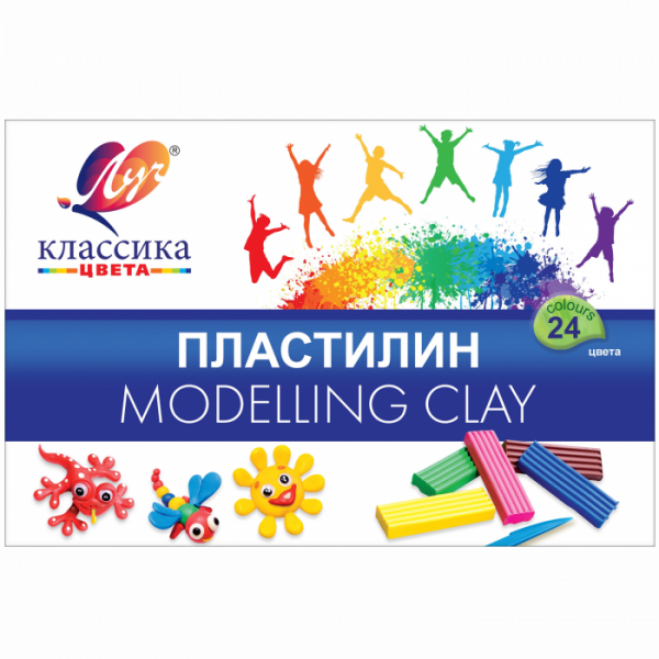 Пластилин ЛУЧ КЛАССИКА 24 цв.
