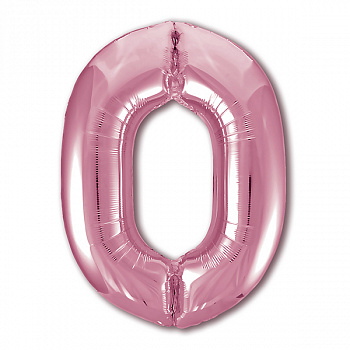 Р ЦИФРА 0  40" Металлик Flamingo