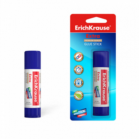 Клей-карандаш ErichKrause Extra, 8г (в коробке-дисплее по 30 шт.)