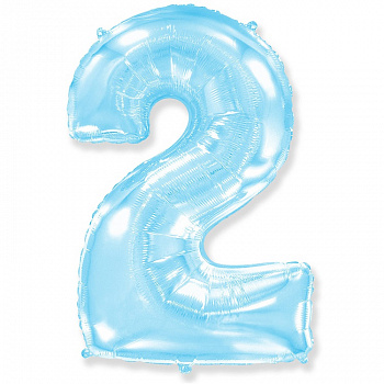 Ф ЦИФРА 2  40" Pastel Blue
