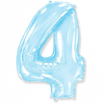 Ф ЦИФРА 4  40" Pastel Blue