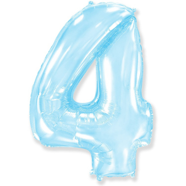 Ф ЦИФРА 4  40" Pastel Blue