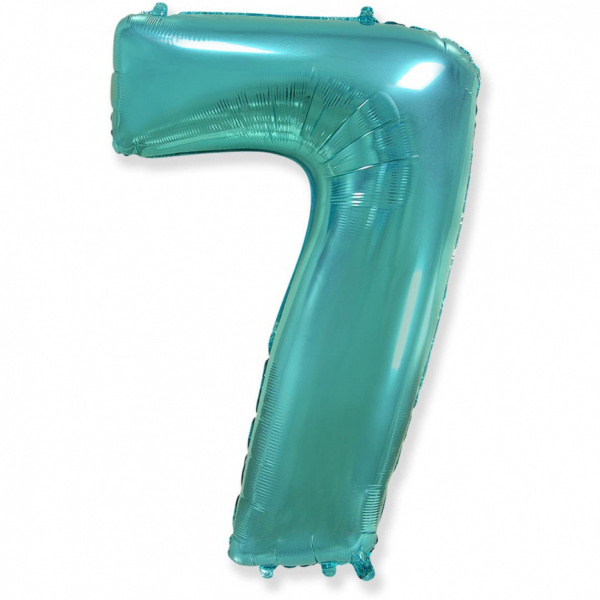FM Фигура Цифра 7 Tiffany 40"/102см шар фольга