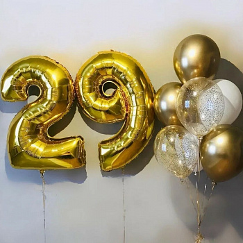 Букет на 29 лет в золоте