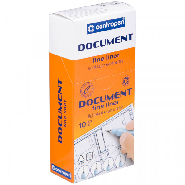 Линер CENTROPEN DOCUMENT 0,3 мм черный