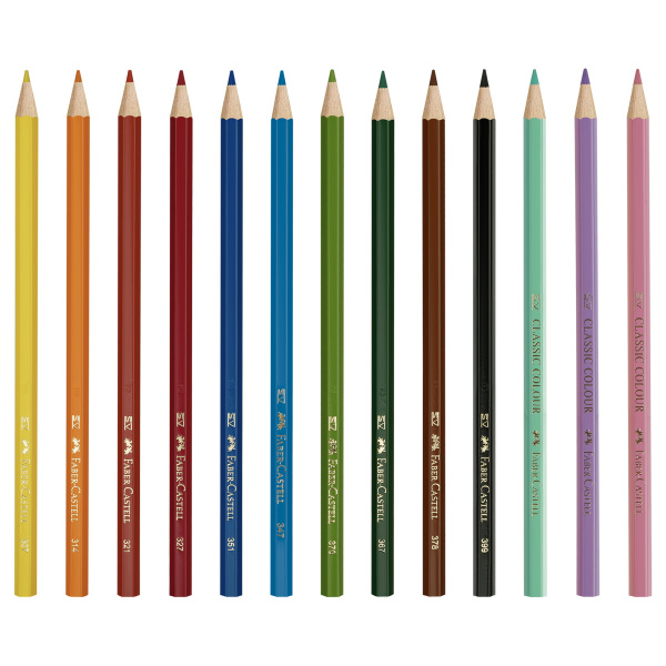 Карандаши цветные Faber-Castell "Unicorn", 10цв., шестигр., заточ.+3 паст. цв., картон, европодвес 1