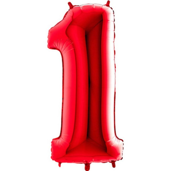 Г ЦИФРА 1  40" Red