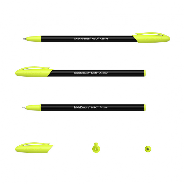 Ручка шариковая ErichKrause® Neo® Accent, цвет чернил синий (в коробке по 50 шт.)