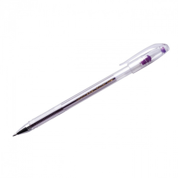 Ручка гелевая Crown "Hi-Jell Color" фиолетовая, 0,7мм HJR-500HB