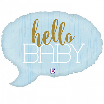 Б ФИГУРА HELLO BABY Спич бабл голубая