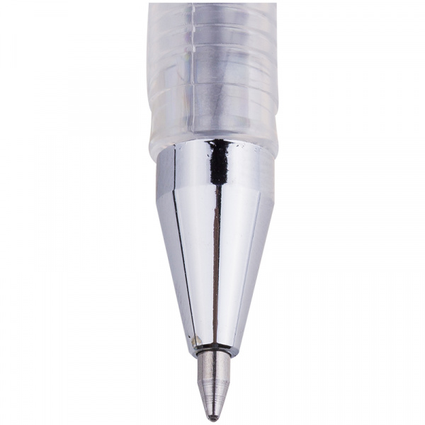 Ручка гелевая Crown "Hi-Jell Metallic" серебро металлик, 0,7мм HJR-500GSM