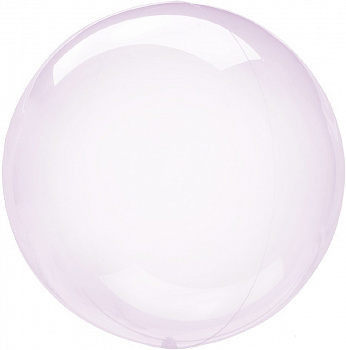 Шар (18''/46 см) Deco Bubble, Сиреневый, Кристалл, 10 шт. 
Falali, КИТАЙ