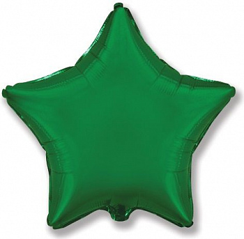 FM Шар фольга Звезда GREEN 18"/45см