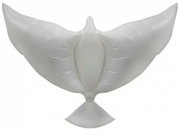 Шар (34''/86 см) Фигура, Голубь, Белый, 1 шт.