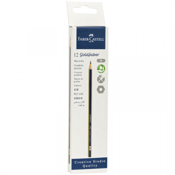 Карандаш ч/г Faber-Castell "Goldfaber 1221" H, заточен. 112511