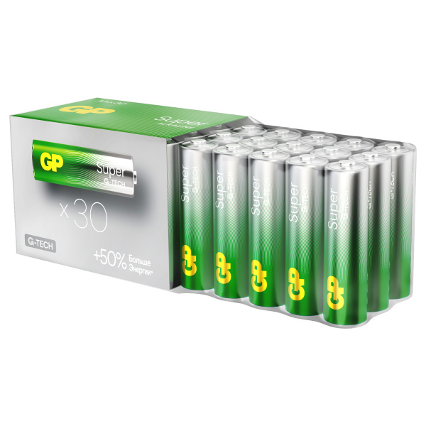 Батарейка GP Super G-Tech AA (LR6) 15A алкалиновая, SB30 GP 15AA21-2CRSWC30