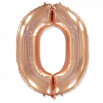 Ф ЦИФРА 0  40" Rose Gold
